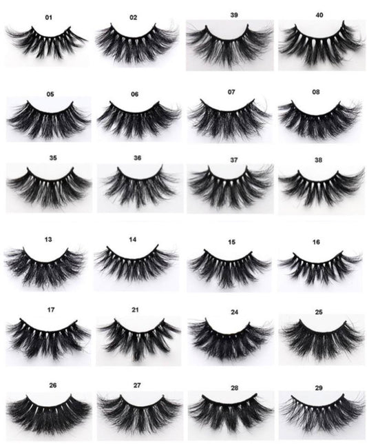 3D 25MM MINK LASHES